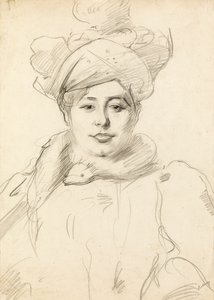 Žena s kloboukem, kolem roku 1905 od Albert de Belleroche