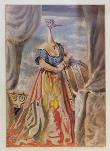 The Paper, cca 1930-31 (tempera na kartonu) od Alberto (1891 1952) Savinio