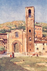 Svatý Jan Křtitel, Gubbio (barevná litografie) od Alberto Pisa