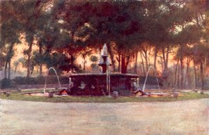 Fontána mořského koně ve vile Borghese od Alberto Pisa