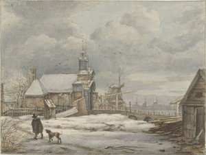 Pohled na Haarlemmerpoort v Amsterdamu
