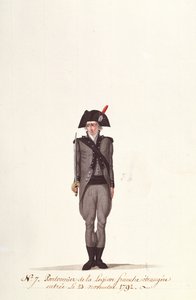 Pontoneer francouzské cizinecké legie, z Coppetiers, 23. listopadu 1792 od Albertus Gregorius