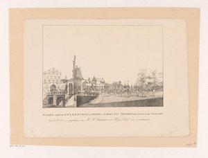 Vstup princezny Marianne a jejího manžela prince Alberta do Utrechtu, 1830 Slavnostní vstup H.H.K.K.H.H. Princ a princ Albert Pruský v Utrechtu 2. října 1830 (titul na předmětu)