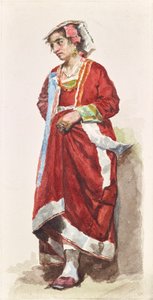 Studium ženského kostýmu - Střední Itálie od Albin Stein