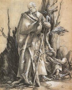 Bearded Saint in a Forest, c. 1516 od Albrecht Dürer