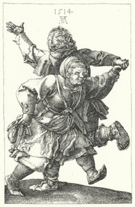 Venkovský pár tančící od Albrecht (after) Durer or Duerer