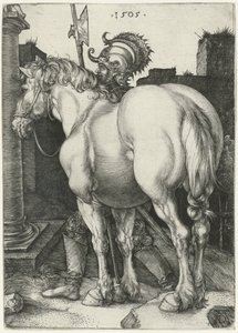 Velký kůň od Albrecht (after) Durer or Duerer