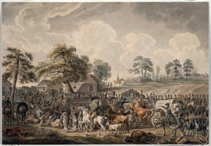 La Grande Armee překročila řeku Daugava (neboli Západní Dvinu) 24. července 1812 (Francouzská armáda překročila řeku Daugava 24. července