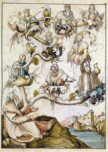 Habsburský rodokmen, pravděpodobně od Albrechta Altdorfera ... od Albrecht Altdorfer
