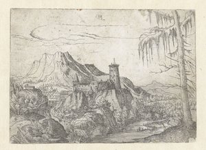 Albrecht Altdorfer - Krajina s velkým hradem od Albrecht Altdorfer