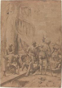 Kristus přibitý na kříž od Albrecht Altdorfer