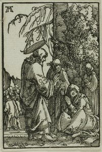 Kristus opouštějící svou matku, od pádu a vykoupení člověka od Albrecht Altdorfer