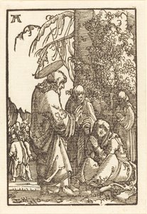 Kristus odchází od Marie před utrpením od Albrecht Altdorfer
