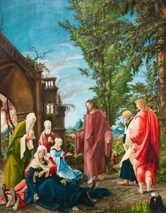Kristus opouštějící svou matku, kolem roku 1520 (olej na vápně) od Albrecht Altdorfer