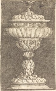 Krytý pohár s okřídlenou koulí od Albrecht Altdorfer