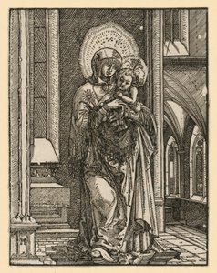 „Krásná Marie z Řezna“ v kostele od Albrecht Altdorfer