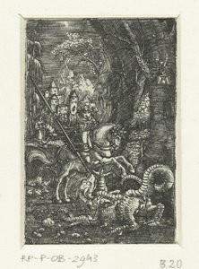Svatý Jiří zabíjí draka od Albrecht Altdorfer