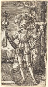 Rytíř v brnění s chlebem a vínem od Albrecht Altdorfer