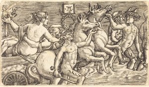 Milenci v čele s mořskými bohy na Triumphu od Albrecht Altdorfer