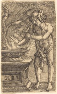 Mucius Scaevola si spálil ruku od Albrecht Altdorfer
