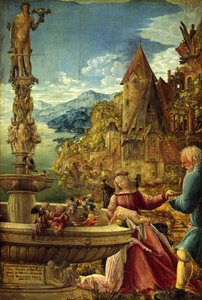 Odpočinek při útěku do Egypta od Albrecht Altdorfer