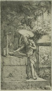 Svatý Jeroným Čtení od Albrecht Altdorfer