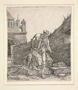 Svatý Jeroným u zdi od Albrecht Altdorfer