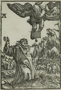 Zvěstování Joachimovi, z Pádu a vykoupení člověka od Albrecht Altdorfer