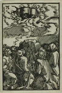 Nanebevstoupení, z Pádu a vykoupení člověka od Albrecht Altdorfer