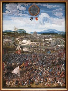 Bitva u Alexandra. Vítězství Alexandra III Makedonského prohlásil Veliký (356-323 př.nl) nad Dariem III. Codomanem (kolem 380-330 př.nl), perským králem do Issosu (poblíž dnešního Iskenderunu, Turecko) v roce 333 př.nl. Obraz Albrechta Altdorfera (1480-153 od Albrecht Altdorfer