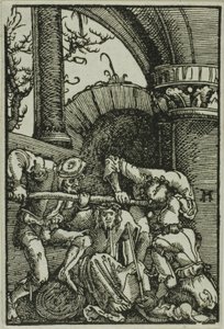 Korunování trním, z Pádu a Vykoupení člověka od Albrecht Altdorfer