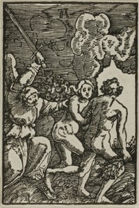 Vyhnání z ráje, z Pádu a vykoupení člověka od Albrecht Altdorfer