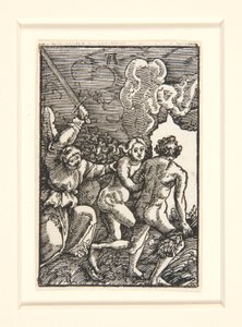 Vyhnání z ráje, z Pádu a vykoupení člověka od Albrecht Altdorfer
