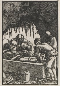 Pád a vykoupení člověka: Pohřeb Krista od Albrecht Altdorfer