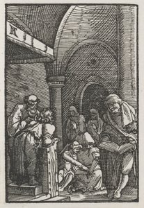 Pád a vykoupení člověka: Christ Disputing with the Doctors, c. 1515. od Albrecht Altdorfer