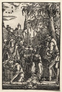 Pád a vykoupení člověka: Kristus přibitý na kříž od Albrecht Altdorfer