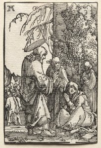 Pád a vykoupení člověka: Kristus opouští svou matku před utrpením od Albrecht Altdorfer