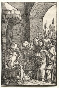 Pád a vykoupení člověka: Kristus před Pilátem, c. 1515. od Albrecht Altdorfer