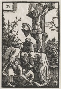 Pád a vykoupení člověka: Kristus na kříži od Albrecht Altdorfer