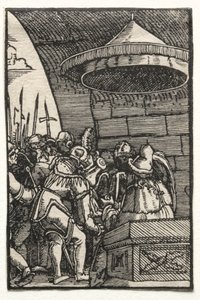 Pád a vykoupení člověka: Pilát si myje ruce, c. 1515. od Albrecht Altdorfer