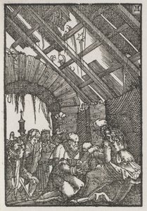 Pád a vykoupení člověka: Klanění tří králů, c. 1515. od Albrecht Altdorfer