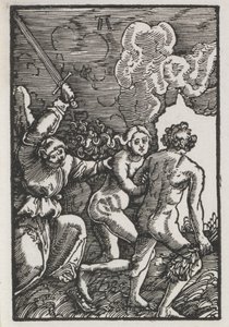 Pád a vykoupení člověka: Vyhnání z Edenu od Albrecht Altdorfer