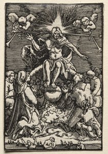 Pád a vykoupení člověka: Poslední soud od Albrecht Altdorfer