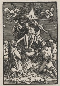 Pád a vykoupení člověka: Poslední soud od Albrecht Altdorfer