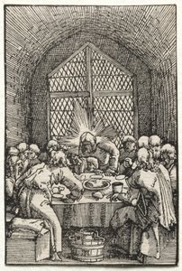 Pád a vykoupení člověka: Poslední večeře od Albrecht Altdorfer
