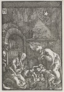 Pád a vykoupení člověka: Narození Páně, c. 1515. od Albrecht Altdorfer