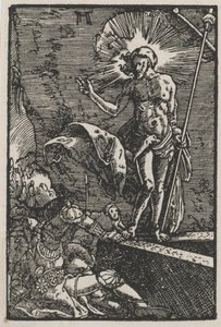 Pád a vykoupení člověka: Vzkříšení od Albrecht Altdorfer
