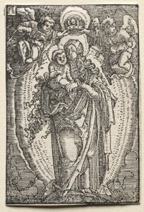 Pád a vykoupení člověka: Panna jako královna nebes od Albrecht Altdorfer