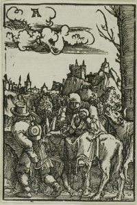 Útěk do Egypta, z Pádu a vykoupení člověka od Albrecht Altdorfer