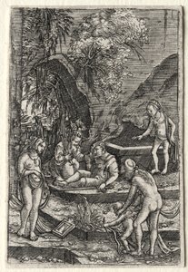 Soud z Paříže od Albrecht Altdorfer